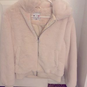 White fur small coat